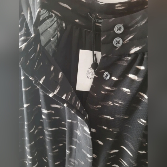 Denham Dress Size S New Dress Sagami Pockets Button Shirt Patterned - Picture 3 of 4